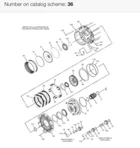 6y-5911 Aftermarket 9p-7390 9p7390 6y5911 345.1mm Outer Diameter Clutch Friction Disc For Caterpillar Cat