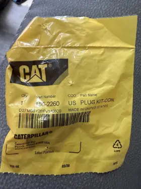 155-2260 Cat - Plug Assembly Connector 3 Pin New