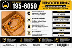 Cat 1956059 Caterpillar 195-6059 Thermocouple Harness Oem G3608 G3616 Adem 3