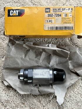 Cat 352-7204 Caterpillar Hyd Relief Valve Excavator 345c 345d 349e 349f 352f
