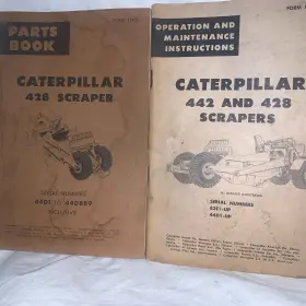 44d1-up Cat 83e1-up Caterpillar 442 And 428 Scrapers 44d889 Owners Manuals