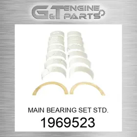 196-9523 Caterpillar Replacement 1969523 Main Bearing Set Std. Fits New Aftermarket 196-9523 Caterpillar Replacement 1969523 Main Bearing Set Std. Fits New Aftermarket
