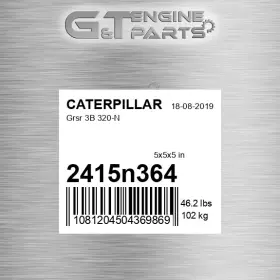 2415n364 Caterpillar Replacement Grsr 3b 320-n Fits New Aftermarket 2415n364 Caterpillar Replacement Grsr 3b 320-n Fits New Aftermarket