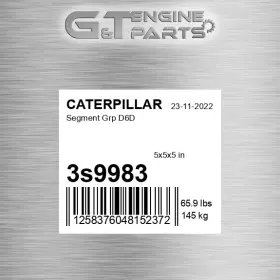 3s9983 Caterpillar Replacement Segment Grp D6d Fits New Aftermarket 3s9983 Caterpillar Replacement Segment Grp D6d Fits New Aftermarket