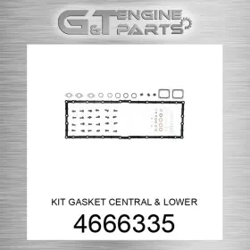 4666335 Caterpillar Replacement Kit Gasket Central And Lower Fits New Aftermarket