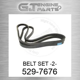 529-7676 Caterpillar Replacement Belt Set -2- Fits New Aftermarket