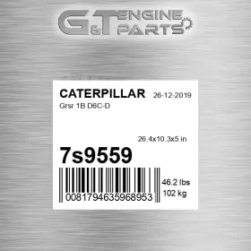 7s9559 Caterpillar Replacement Grsr 1b D6c-d Fits New Aftermarket