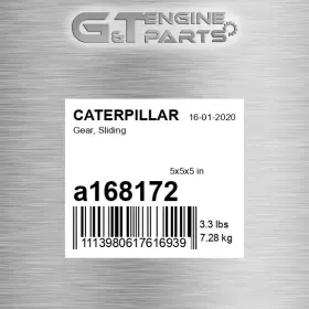 A168172 Caterpillar Replacement Gear Sliding Fits New Aftermarket