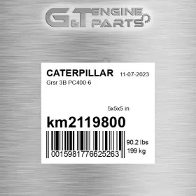 Km2119800 Caterpillar Replacement Km2119/800 Grsr 3b Pc400-6 Fits New Aftermarket