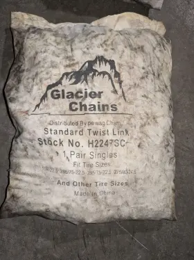 H2247sc Classier Glacier Chains Commercial Truck 18 Wheelers Tire 1 Pair Singles H2247sc Classier Glacier Chains Commercial Truck 18 Wheelers Tire 1 Pair Singles