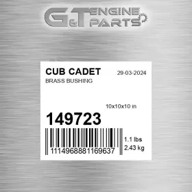 149723 Cub Cadet Replacement Brass Bushing Fits Surplus Open Box 149723 Cub Cadet Replacement Brass Bushing Fits Surplus Open Box