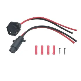 E1313 Daier Trolling Motor Plug 12v 8 Gauge 2 Wire And Receptacle Wat