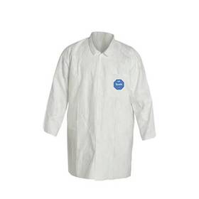 Dupont Ty212swh7x003000 Disposable Lab Coat 7xl Tyvek R 400 Snaps Open