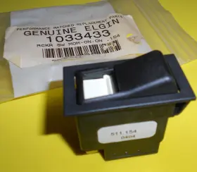 1033433 Elgin Nos Sweeper Rocker Switch Momentary On - Off 1033433 Elgin Nos Sweeper Rocker Switch Momentary On - Off