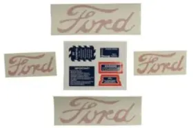 8n5052d Ford Decal Set Without Proof Meter 1950-1952