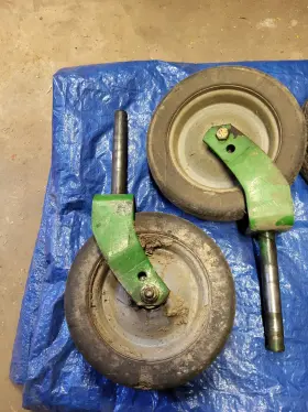 5wp52860 Frontier Used Grooming Mower Caster Wheels - See Details For P/ns 5wp52860 Frontier Used Grooming Mower Caster Wheels - See Details For P/ns