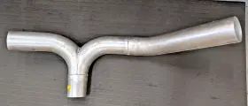 14-15353-0150 Heavy Duty Manufacturing 14p-15353a Peterbilt Style 5 Inch Y-pipe Exhaust Aluminized 14-15353-0150 Heavy Duty Manufacturing 14p-15353a Peterbilt Style 5 Inch Y-pipe Exhaust Aluminized