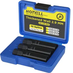 Ta20 Hotyell Ta20/23 10 Spline Lug Nut Key Thicker Wall 10-spline Socket Set Break-resis