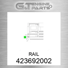 423692002 International Truck Replacement Rail Fits New Oem Open Box