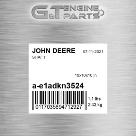 A-e1adkn3524 John Deere Replacement Shaft Fits New Oem A-e1adkn3524 John Deere Replacement Shaft Fits New Oem
