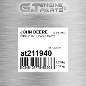 At211940 John Deere Replacement Engine Cyl Head Gasket Fits Surplus Open Box