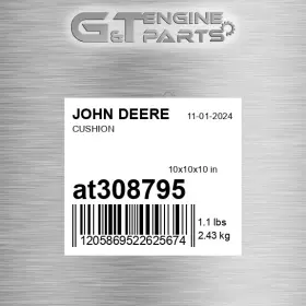 At308795 John Deere Replacement Cushion Fits Surplus Open Box At308795 John Deere Replacement Cushion Fits Surplus Open Box