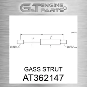 At362147 John Deere Replacement Gass Strut Fits Surplus Open Box