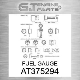 At375294 John Deere Replacement Fuel Gauge Fits New Oem