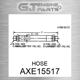 Axe15517 John Deere Replacement Hose Fits New Oem Axe15517 John Deere Replacement Hose Fits New Oem