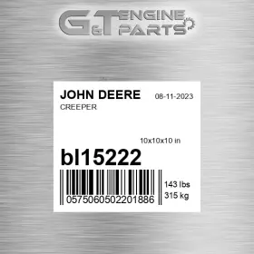 Bl15222 John Deere Replacement Creeper Fits New Oem Bl15222 John Deere Replacement Creeper Fits New Oem