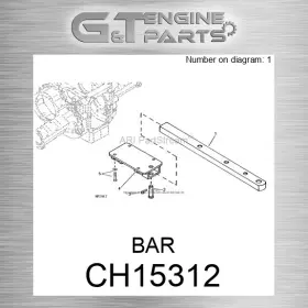Ch15312 John Deere Replacement Bar Fits Surplus Open Box Ch15312 John Deere Replacement Bar Fits Surplus Open Box