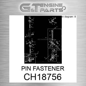 John Deere Replacement Ch18756 Pin Fastener Fits Surplus Open Box