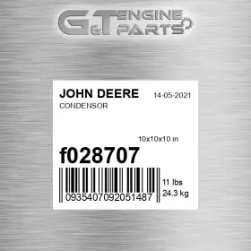 F028707 John Deere Replacement Condensor Fits New Oem F028707 John Deere Replacement Condensor Fits New Oem