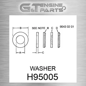 H95005 John Deere Replacement Washer Fits New Oem