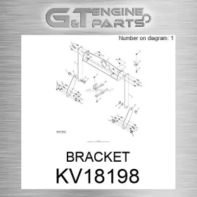 Kv18198 John Deere Replacement Bracket Fits Surplus Open Box