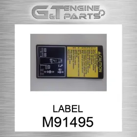 M91495 John Deere Replacement Label Fits New Oem M91495 John Deere Replacement Label Fits New Oem