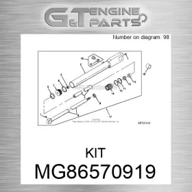 Mg86570919 John Deere Replacement Kit Fits Surplus Open Box Mg86570919 John Deere Replacement Kit Fits Surplus Open Box