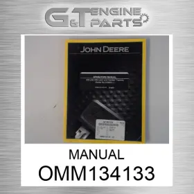 Omm134133 John Deere Replacement Manual Fits Surplus Open Box Omm134133 John Deere Replacement Manual Fits Surplus Open Box