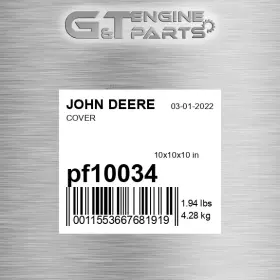 Pf10034 John Deere Replacement Cover Fits Surplus Open Box