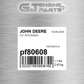 Pf80608 John Deere Replacement S.f. Rtx Radio Fits Surplus Open Box