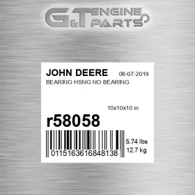R58058 John Deere Replacement Bearing Hsng No Fits New Oem R58058 John Deere Replacement Bearing Hsng No Fits New Oem