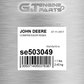 Se503049 John Deere Replacement Compressor Rema Fits New Oem Open Box