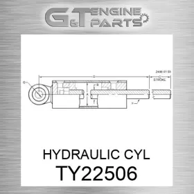Ty22506 John Deere Replacement Hydraulic Cyl Fits Surplus Open Box