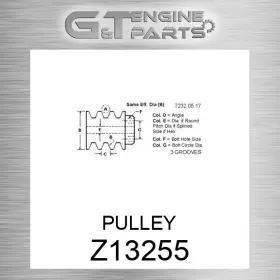 Z13255 John Deere Replacement Pulley Fits New Oem Open Box