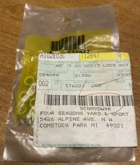 T12847 John Deere 4 Oem Lock Nut - Various Equipment New Old Stock Nib