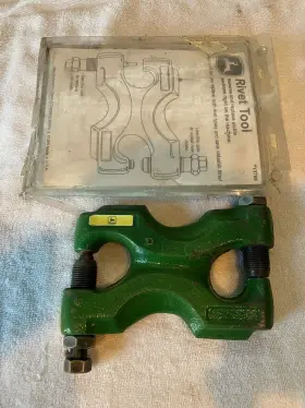Ty3768 John Deere Rivet Tool With Instructions. Original Ty3768 John Deere Rivet Tool With Instructions. Original