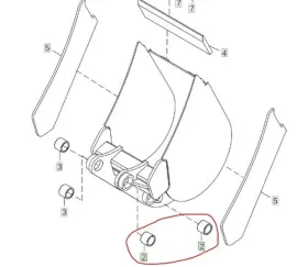 U45351 John Deere New Bushing U45351 John Deere New Bushing