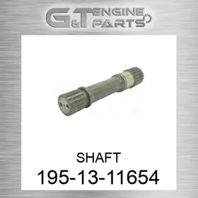 195-13-11654 Komatsu Replacement Shaft Fits New Aftermarket