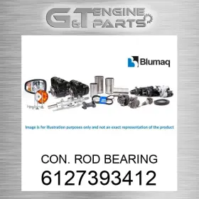 6127-39-3412 Komatsu Replacement 6127393412 Con. Rod Bearing Fits New Aftermarket 6127-39-3412 Komatsu Replacement 6127393412 Con. Rod Bearing Fits New Aftermarket