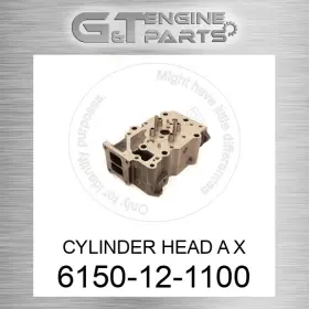 6150-12-1100 Komatsu Replacement Cylinder Head A X Fits Surplus Open Box